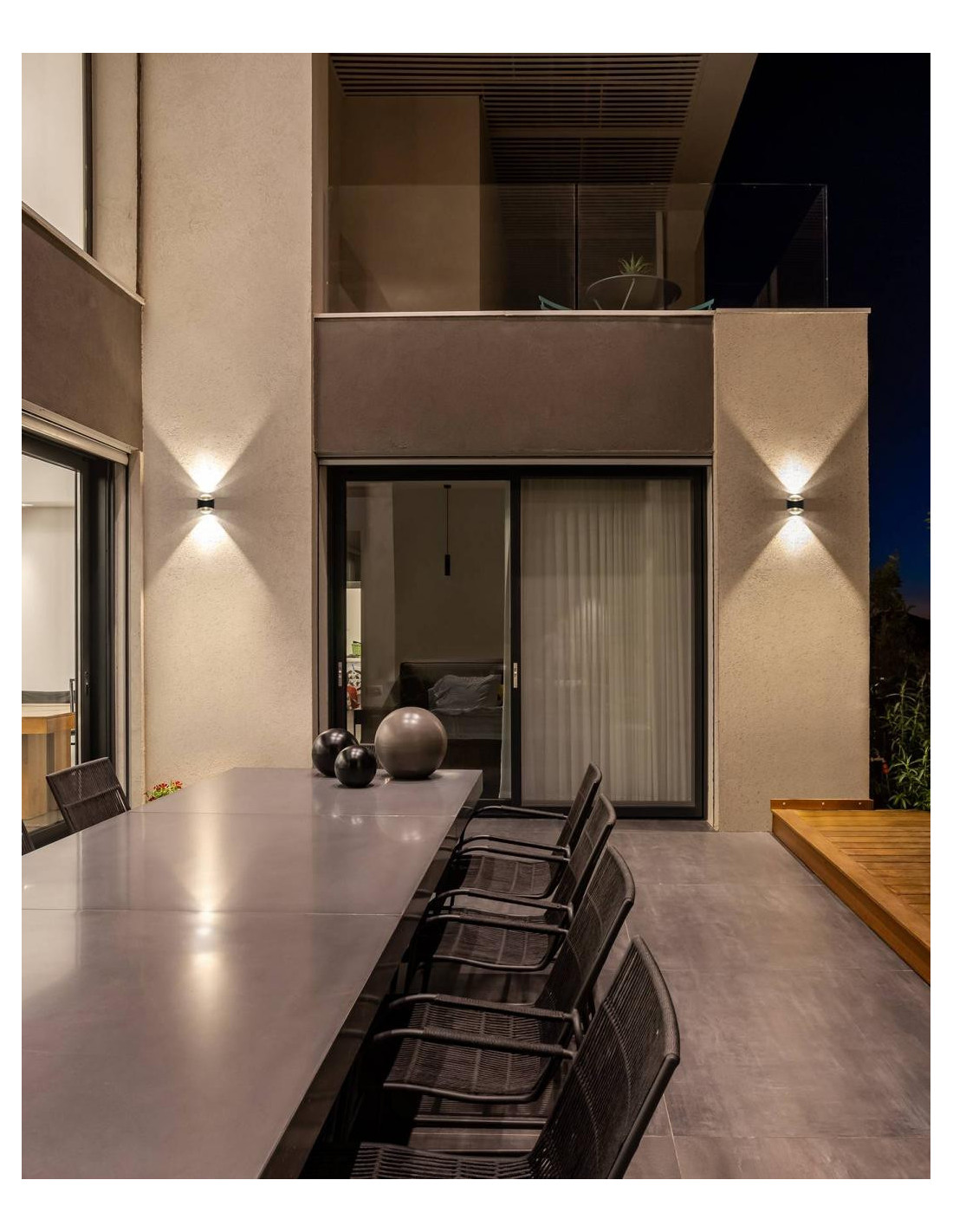 KOS 2 R 2x6W 2x685Lm 3000K IP65 ANTHRACITE
