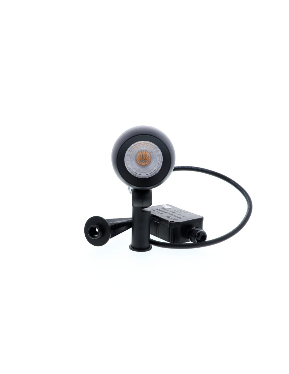 YUKA 8W 1100Lm 3000K 60° IP65 NOIR MAT