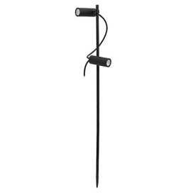 BASIL 2 P 2x4W 2x475Lm 3000K 50° IP65 NOIR MAT