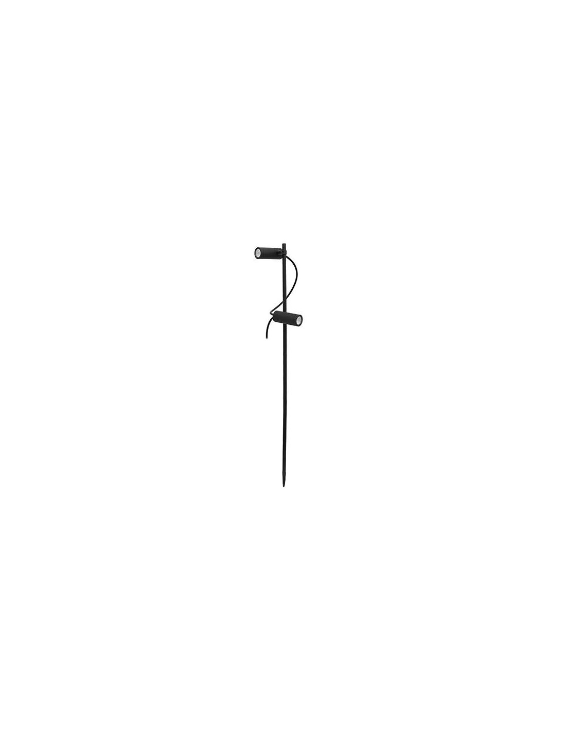 BASIL 2 P 2x4W 2x475Lm 3000K 50° IP65 NOIR MAT
