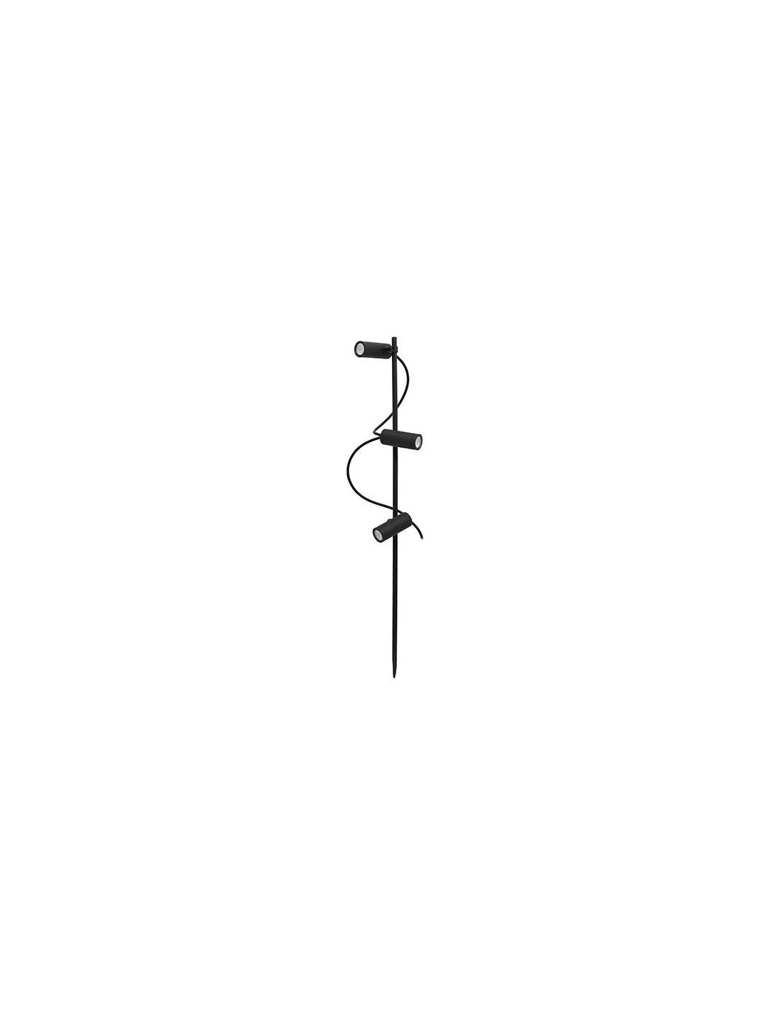BASIL 3 P 3x4W 3x475Lm 3000K 50° IP65 NOIR MAT