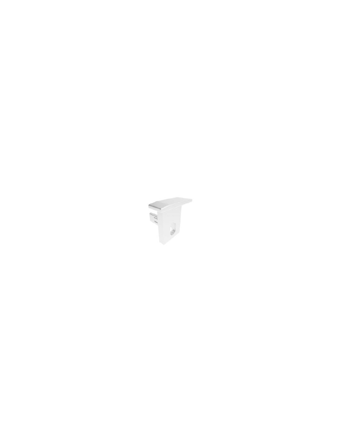 EMBOUTS PERCES 2PC BLANC MAT