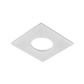 BAGUE DE FINITION CARREE 90x90mm BLANC MAT