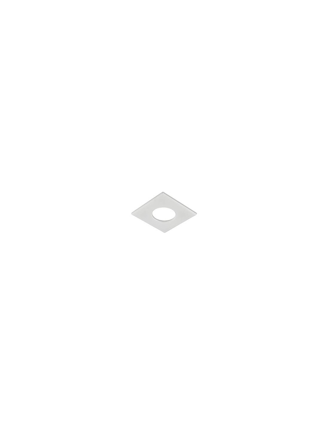 BAGUE DE FINITION CARREE 90x90mm BLANC MAT