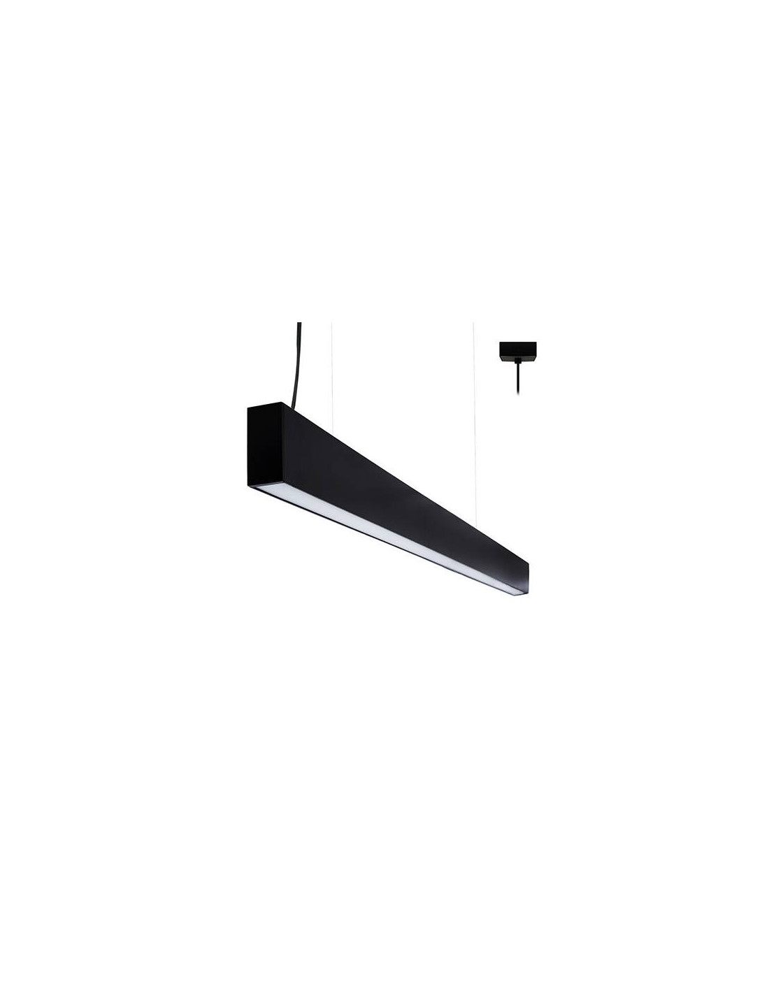 RODA P 18W 2300Lm 3000K IP20 DIM NOIR MAT