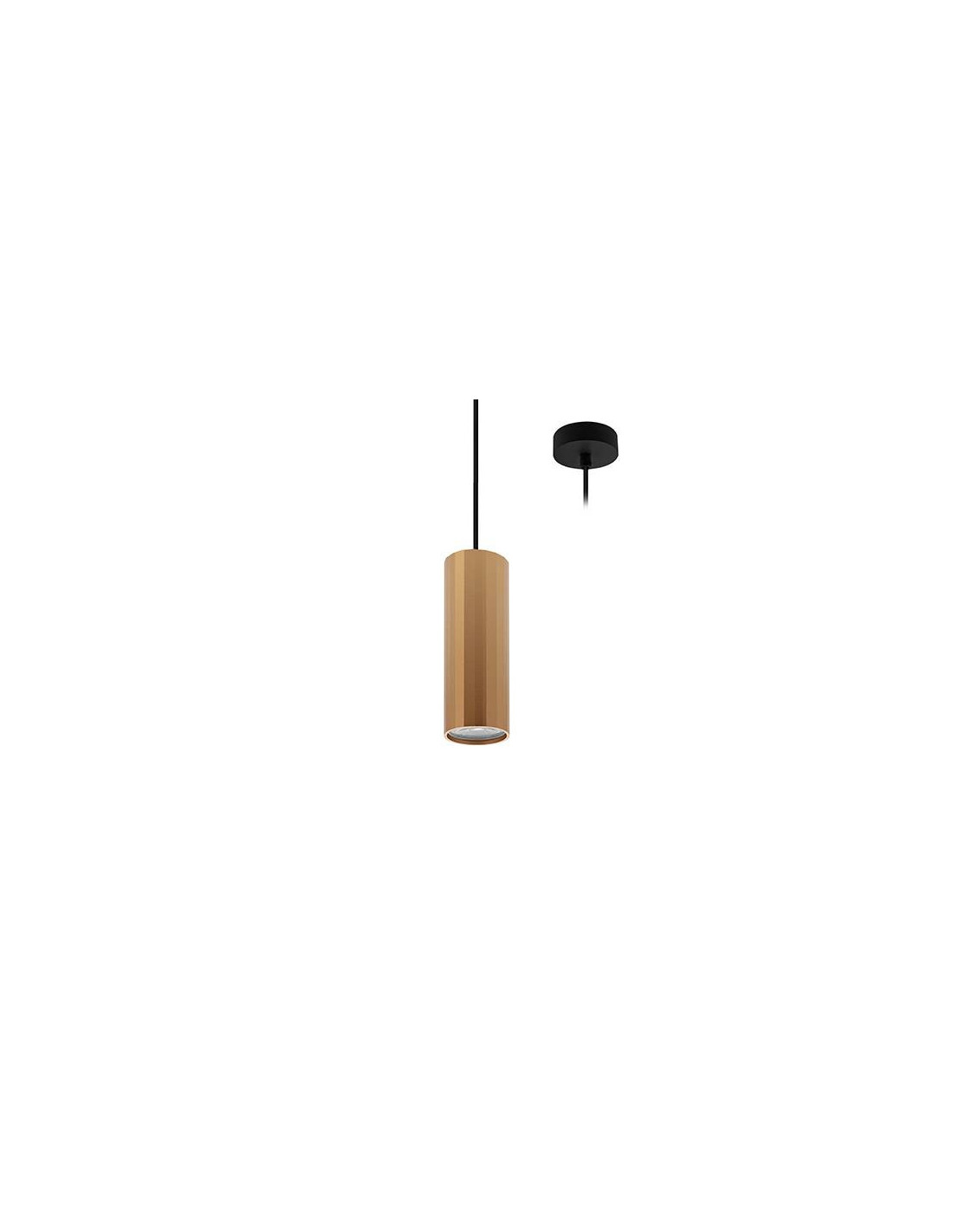 OKTO P GU10 MAX10W PAR16 NOIR MAT - OR ROSE