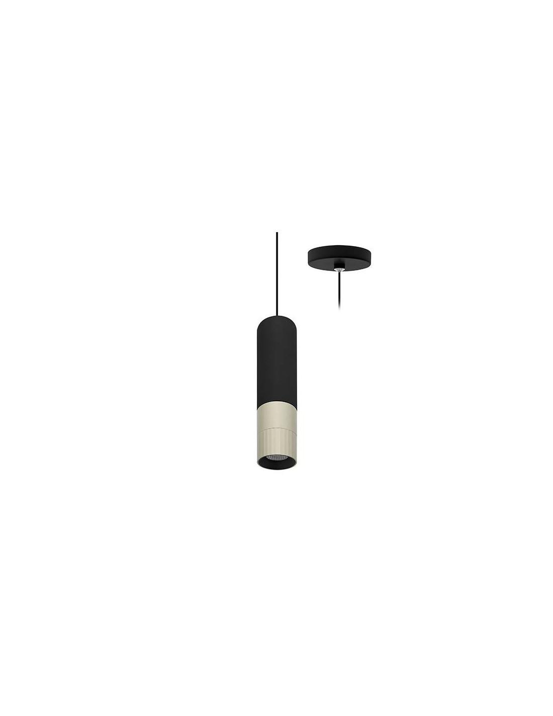 AUREA P 6W 715Lm 38° DIM NOIR MAT - CHAMPAGNE