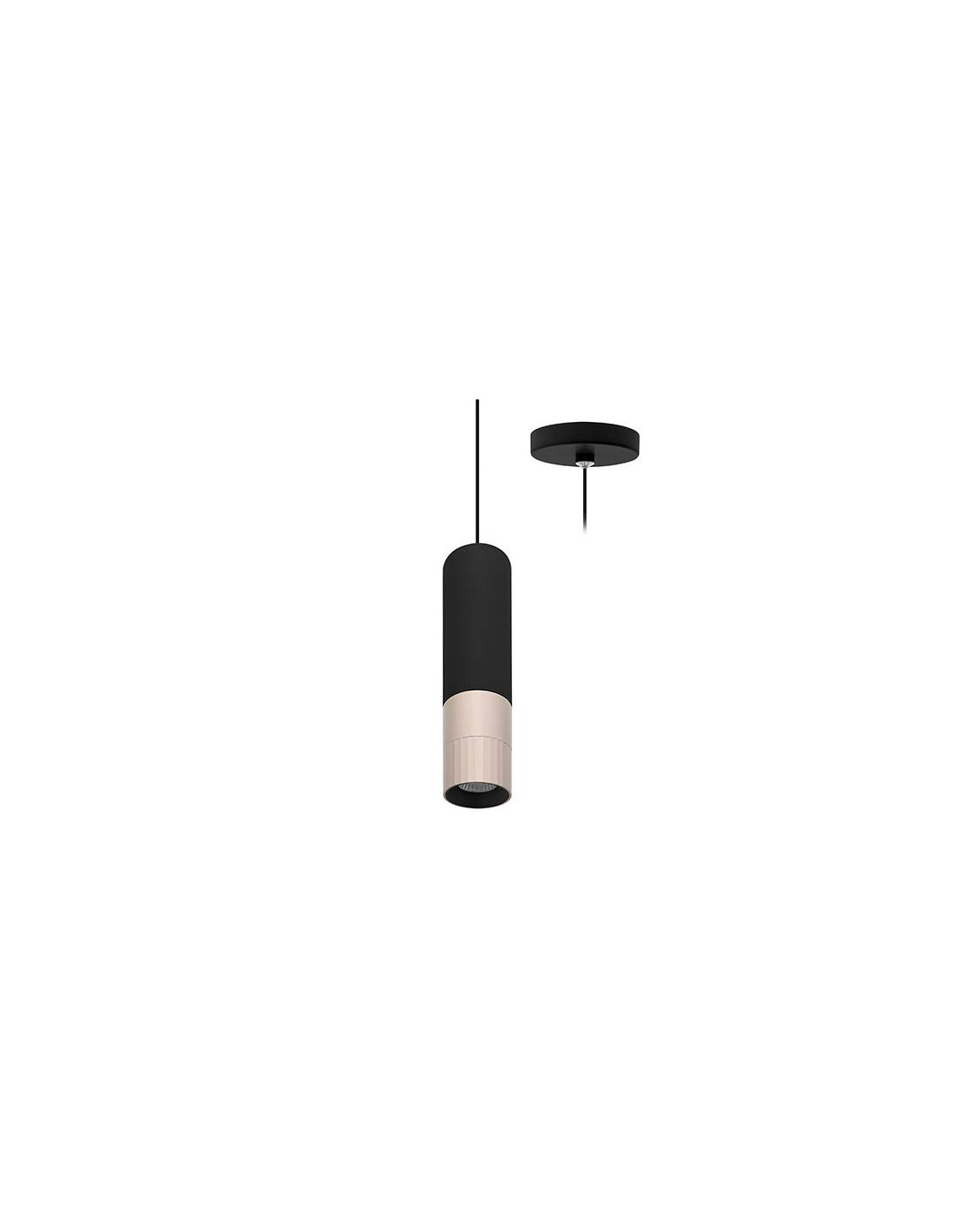 AUREA P 6W 715Lm 38° DIM NOIR MAT - ROSE
