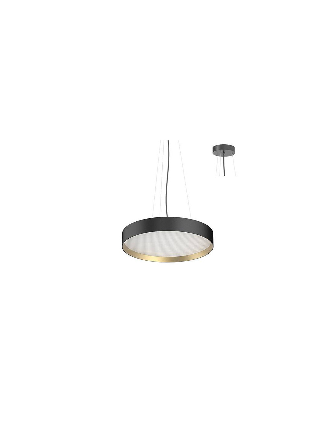 NOVA CSP 1 P 26W 120° NOIR MAT - DORÉ
