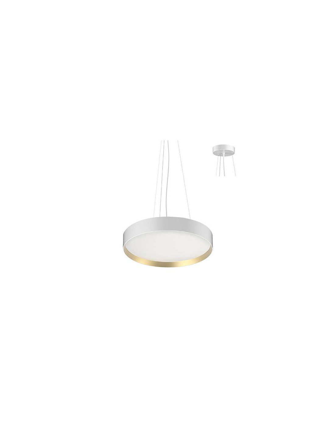 NOVA CSP 1 P 26W 120° BLANC MAT - DORÉ