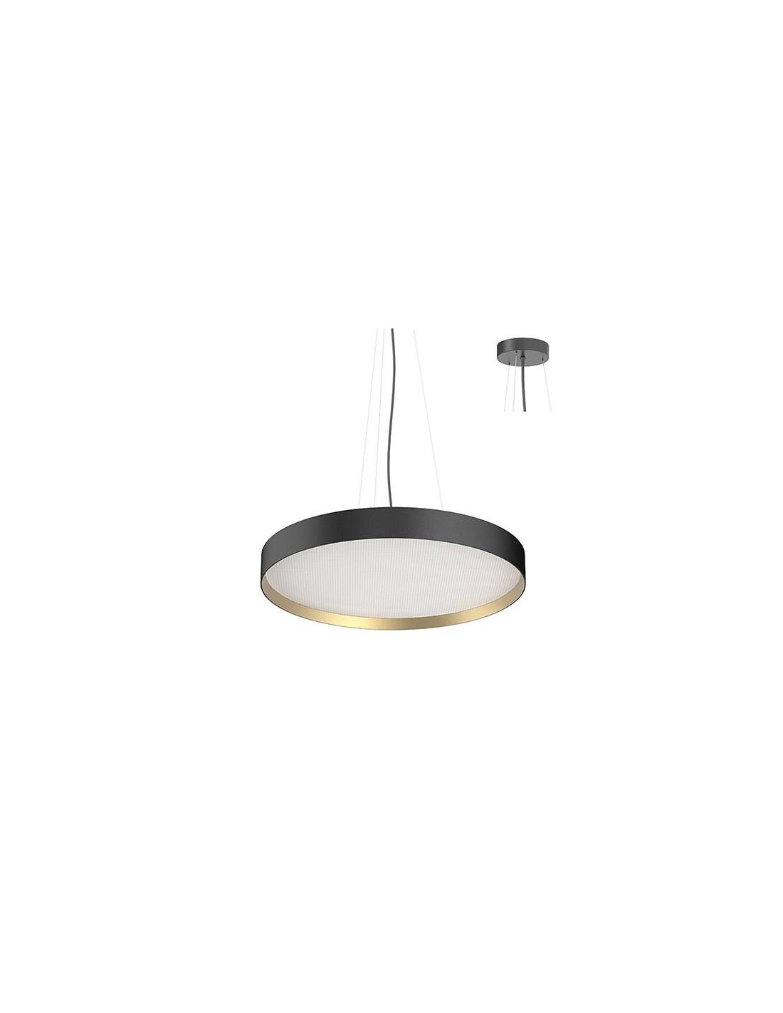 NOVA CSP 2 P 40W 120° NOIR MAT - DORÉ