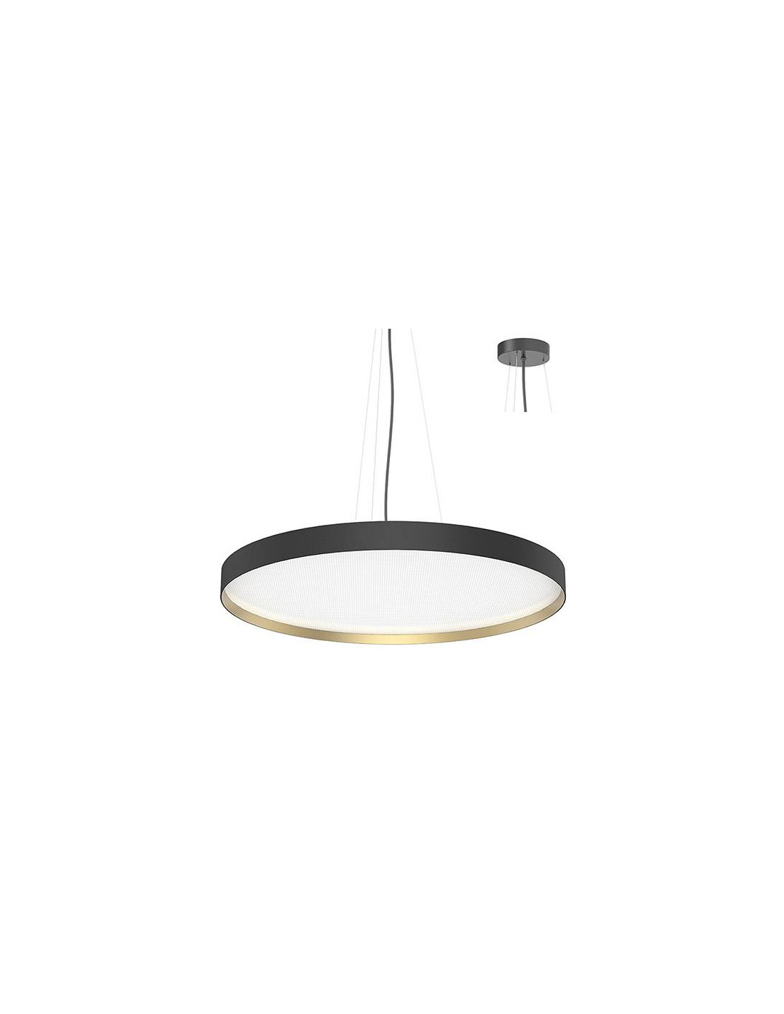 NOVA CSP 3 P 68W 120° NOIR MAT - DORÉ