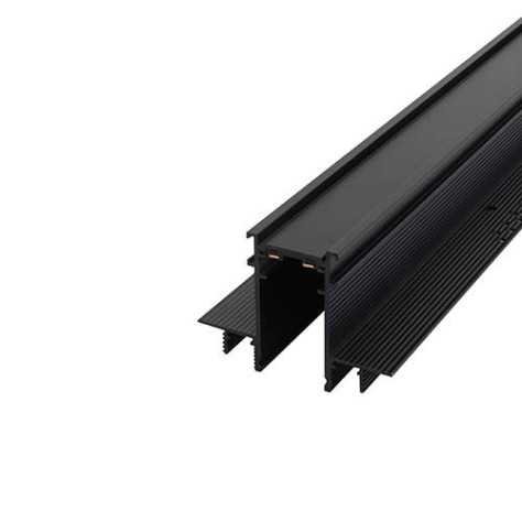 TRACK 48VDC RECESSED L:200cm NOIR MAT