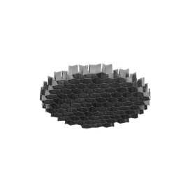 GRILLE NID D'ABEILLE DIA.71mm NOIR