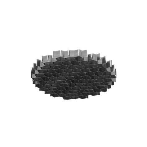 GRILLE NID D'ABEILLE DIA.71mm NOIR