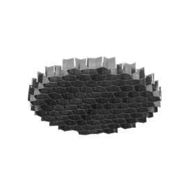 GRILLE NID D'ABEILLE DIA.83mm NOIR