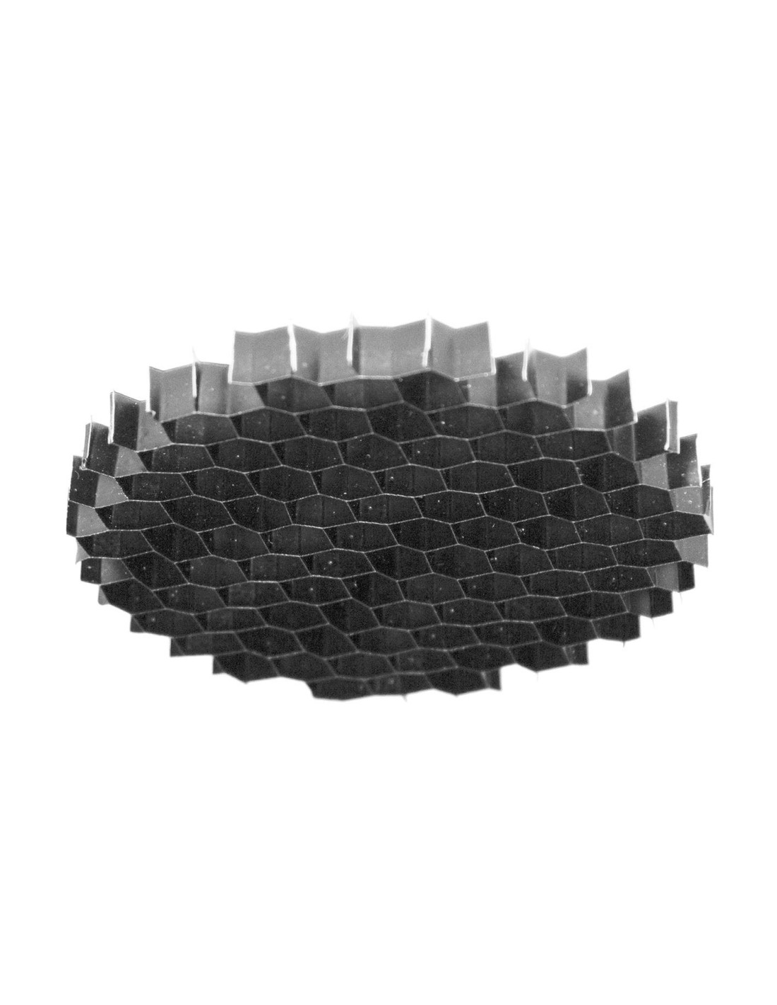 GRILLE NID D'ABEILLE DIA.100mm NOIR