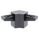 CONNEXION ELEC DOUBLE 120° PLAFOND NOIR MAT