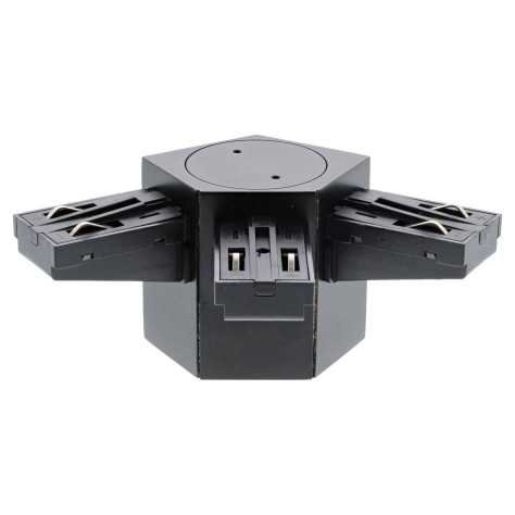 CONNEXION ELEC TRIPLE 120° PLAFOND NOIR MAT