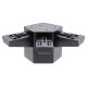 CONNEXION ELEC TRIPLE 120° PLAFOND NOIR MAT