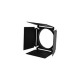 VOLET COUPE FLUX DIA.83mm NOIR MAT