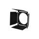 VOLET COUPE FLUX DIA.100mm NOIR MAT