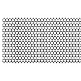 GRILLE NID D'ABEILLE 665X35mm NOIR