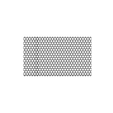 GRILLE NID D'ABEILLE 665X35mm NOIR