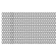 GRILLE NID D'ABEILLE 665X35mm NOIR