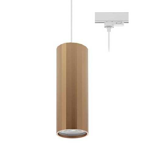 OKTO 3 TP GU10 MAX10W PAR16 BLANC MAT - OR ROSE