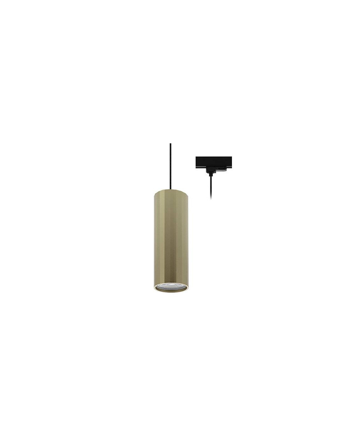 OKTO 3 TP GU10 MAX10W PAR16 NOIR MAT - CHAMPAGNE