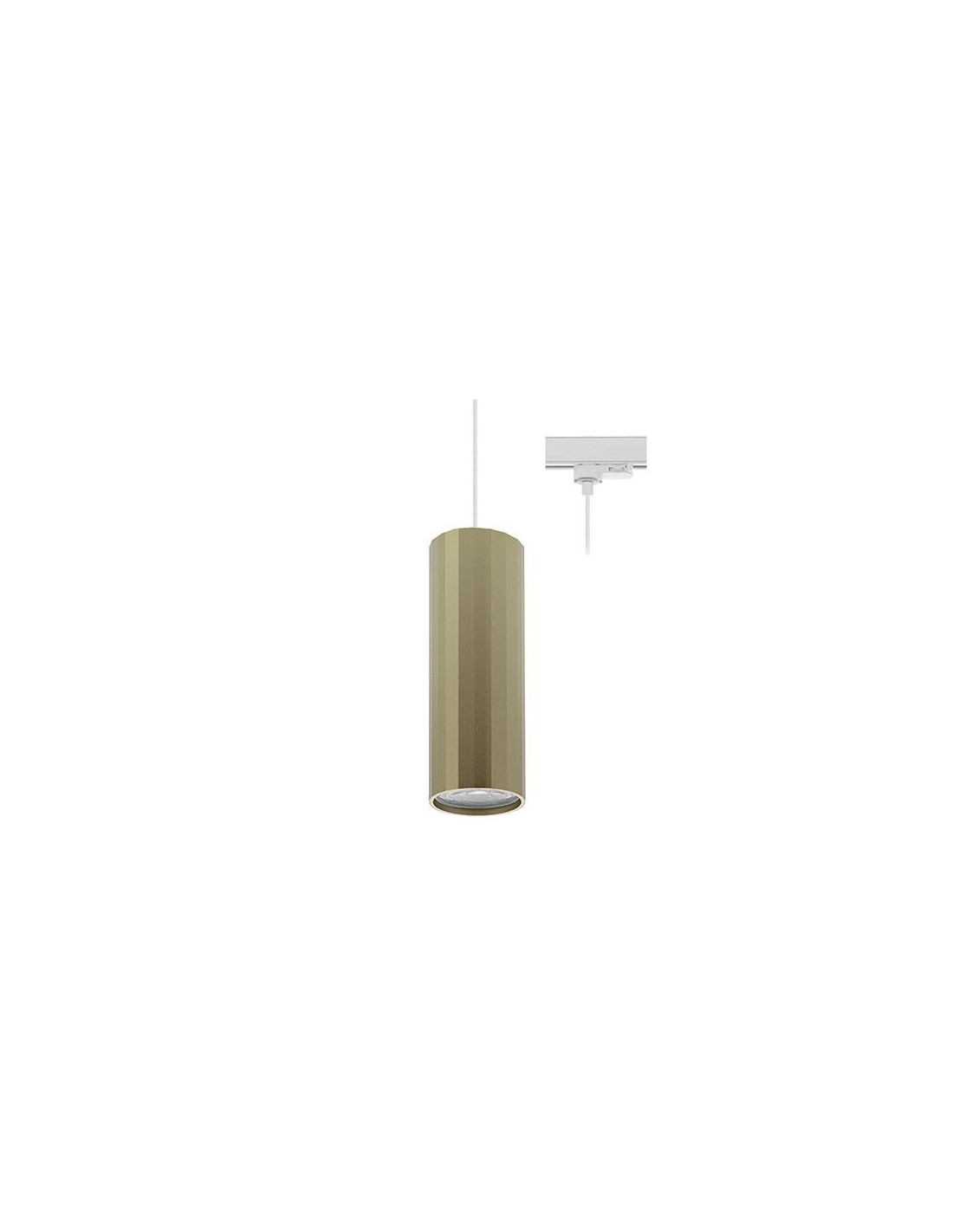 OKTO 3 TP GU10 MAX10W PAR16 BLANC MAT - CHAMPAGNE
