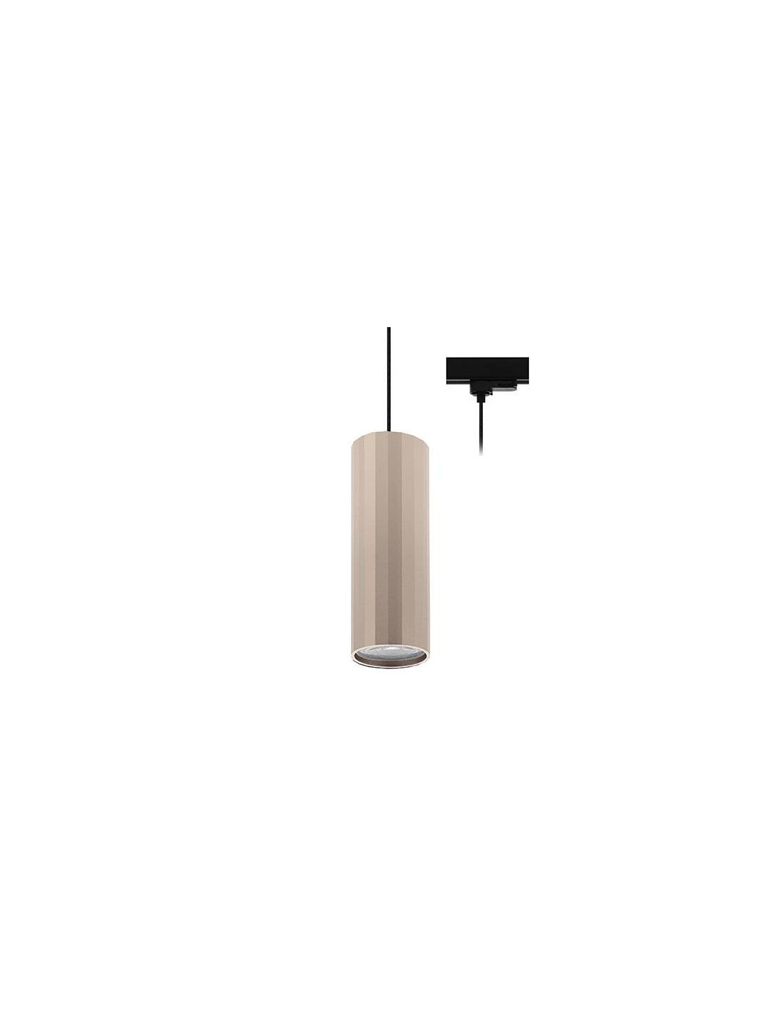 OKTO 3 TP GU10 MAX10W PAR16 NOIR MAT - ROSE