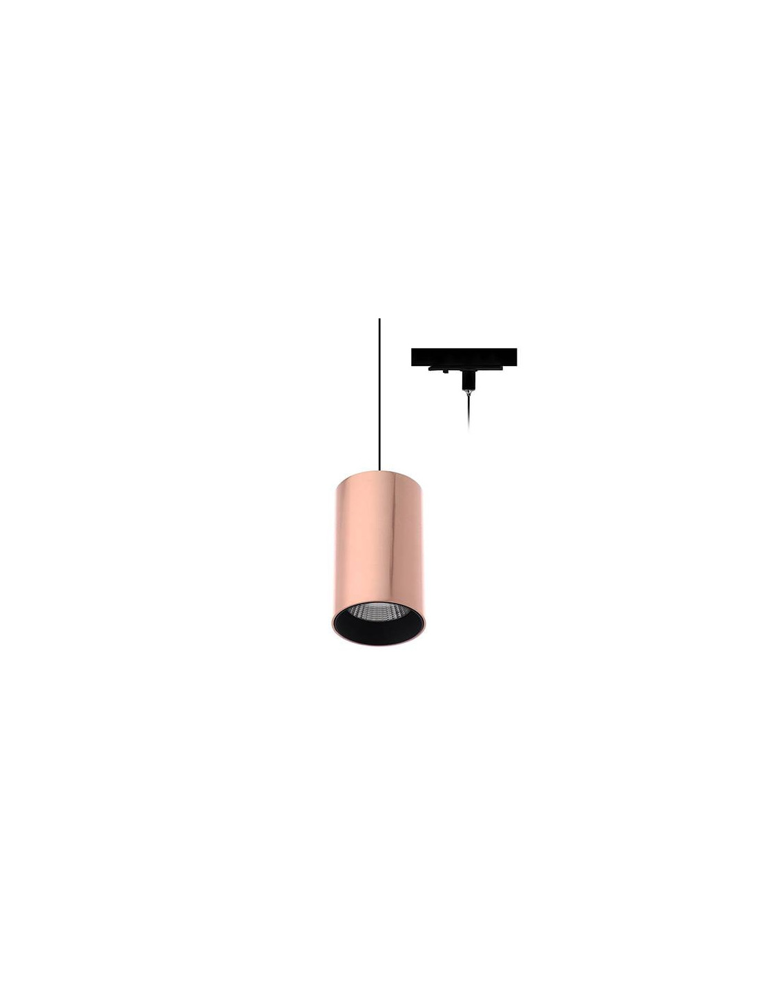 JACK TP 10W 1120Lm 38° DIM NOIR MAT - OR ROSE