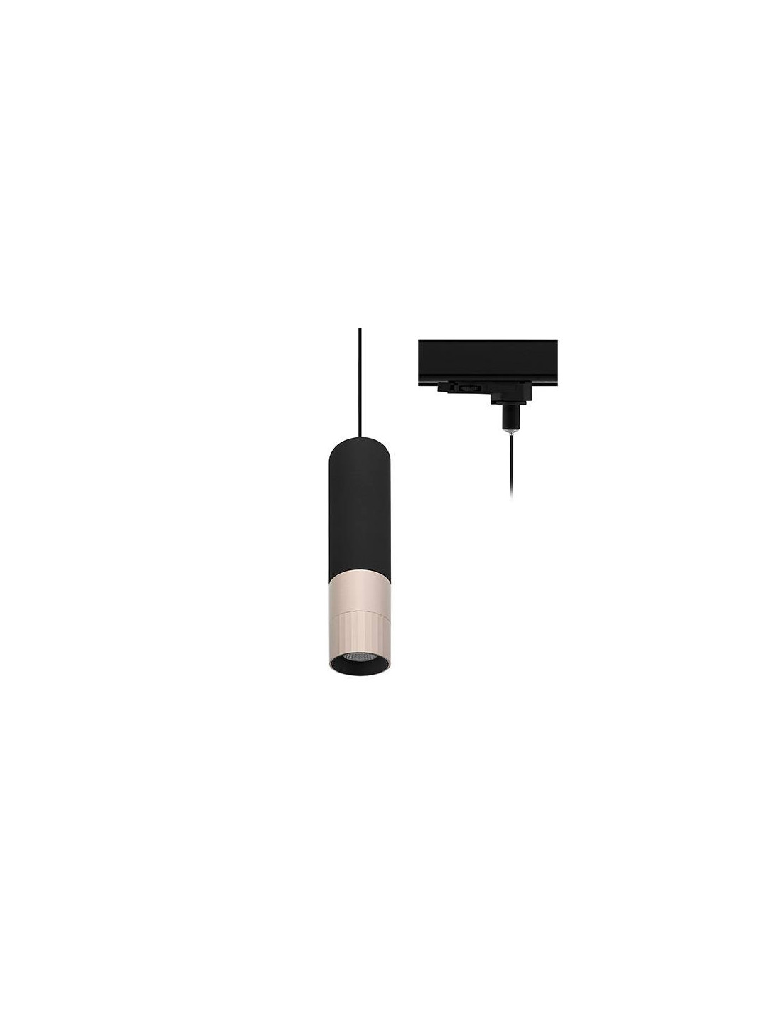 AUREA 3 TP 6W 715Lm 38° DIM NOIR MAT - ROSE