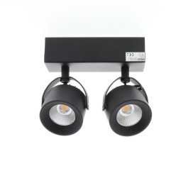 PIXA 2 2x10W 2x1200Lm 3000K 38° DIM NOIR MAT 2