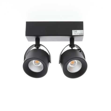 PIXA 2 2x10W 2x1200Lm 3000K 38° DIM NOIR MAT
