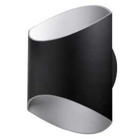 GLAM 250 12W 1010Lm 3000K NOIR MAT - ARGENT