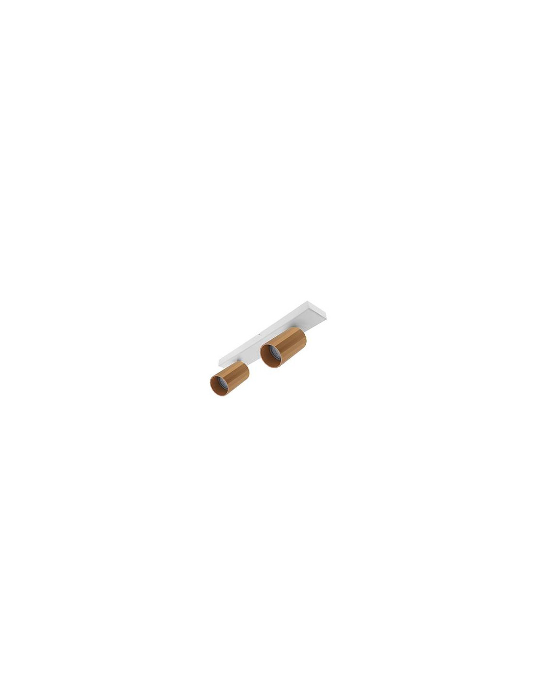 OKTO 2 C GU10 MAX 2X10W PAR16 BLANC MAT - OR ROSE