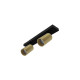 OKTO 2 C GU10 MAX 2X10W PAR16 NOIR MAT - CHAMPAGNE