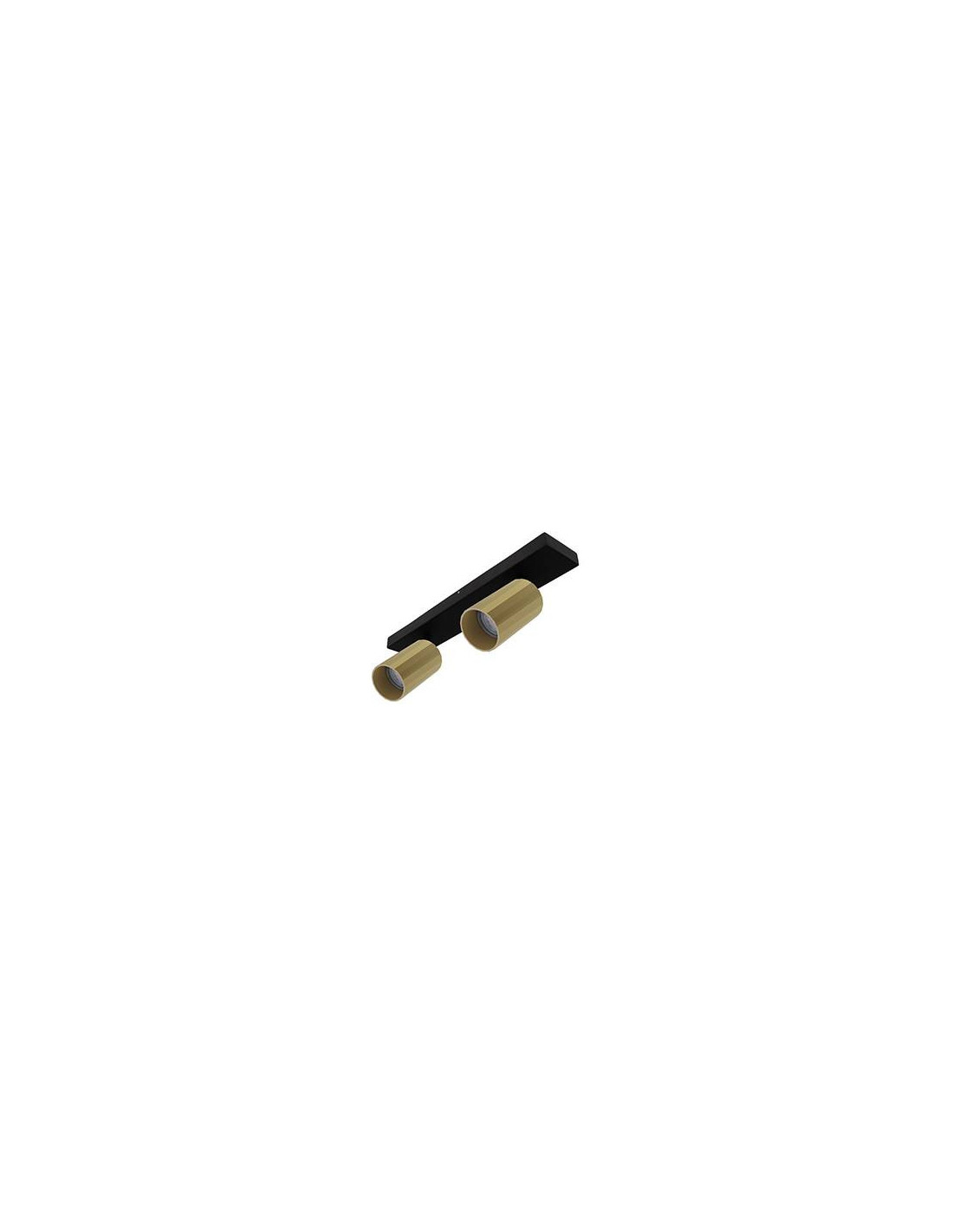 OKTO 2 C GU10 MAX 2X10W PAR16 NOIR MAT - CHAMPAGNE
