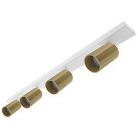 OKTO 4 C GU10 MAX 4X10W PAR16 BLANC MAT - CHAMPAGNE