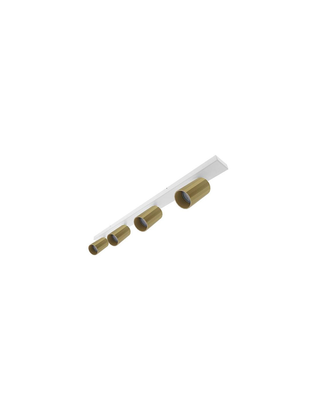 OKTO 4 C GU10 MAX 4X10W PAR16 BLANC MAT - CHAMPAGNE