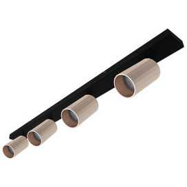 OKTO 4 C GU10 MAX 4X10W PAR16 NOIR MAT - ROSE