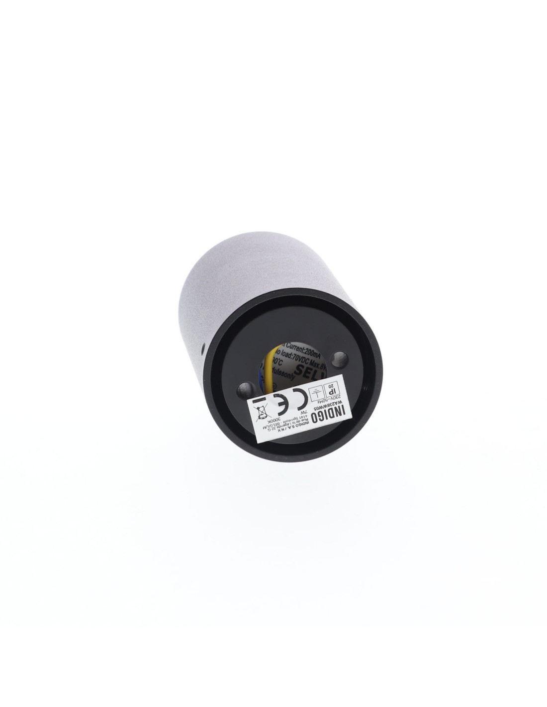 HAPPY 1 7W 3000K 600Lm 40° DIM NOIR MAT - ARGENT