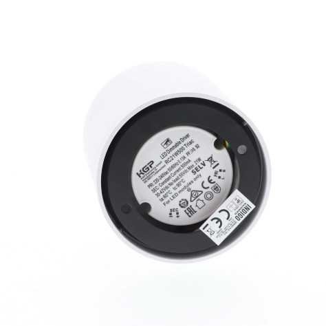 HAPPY 3 18W 3000K 1570Lm 40° DIM BLANC MAT - CHROME NOIR