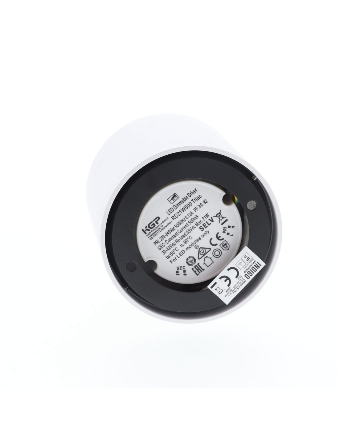 HAPPY 3 18W 3000K 1570Lm 40° DIM BLANC MAT - CHROME NOIR