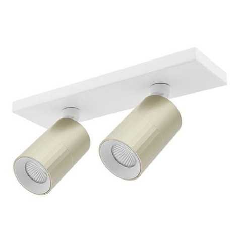 AUREA 2 C 2x6W 2x715Lm 38° DIM BLANC MAT - CHAMPAGNE