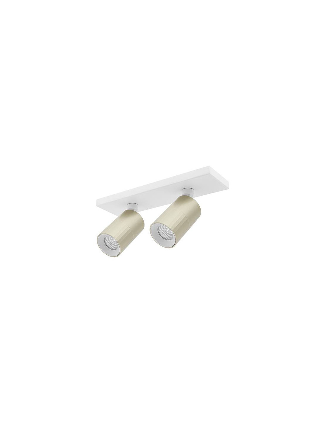 AUREA 2 C 2x6W 2x715Lm 38° DIM BLANC MAT - CHAMPAGNE