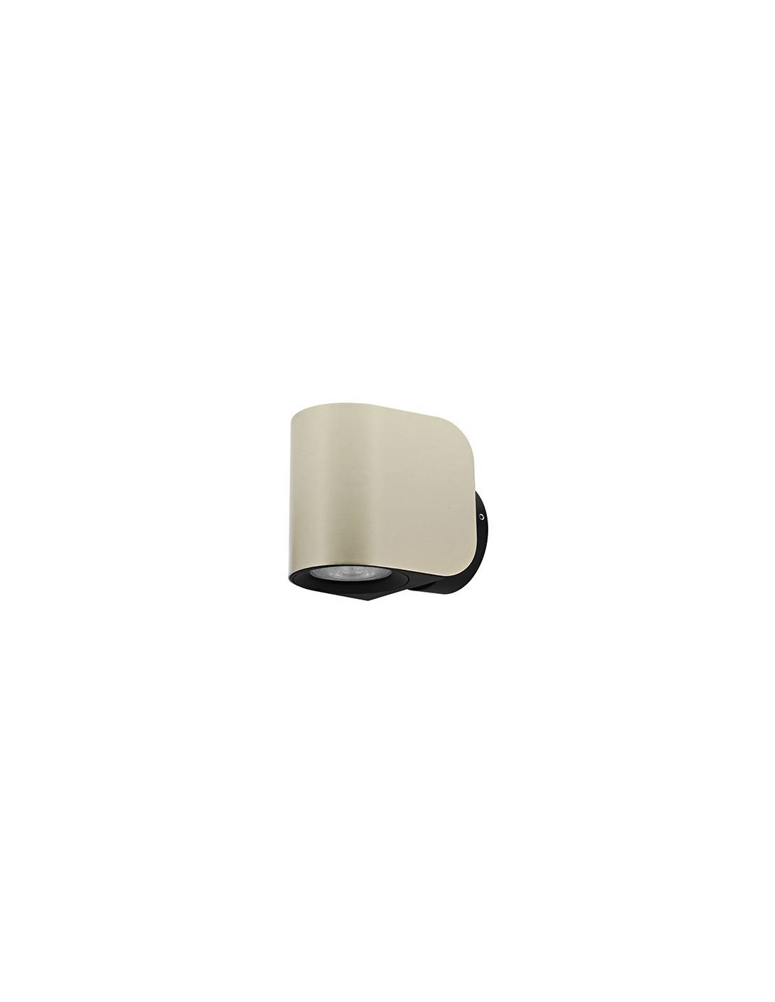 SNOOP GU10 MAX10W PAR16 IP54 NOIR MAT - CHAMPAGNE